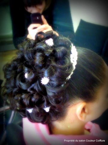 chignon mariée vue de côté