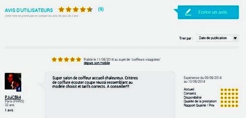 présence sur pagesaunes.fr