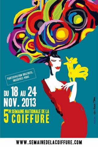 affiche animation Semaine Nationale de la Coiffure